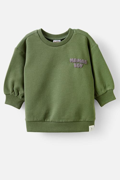 Riley sweater - khaki green/mamas boy