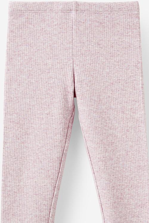Fleece legging - chalky mauve marle
