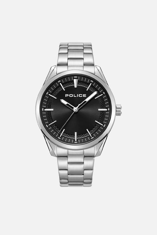 Steel Case Black Dial Bracelet Strap - Silver