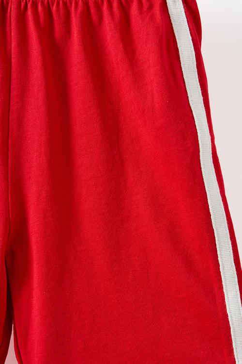 Blair relaxed pull on pant - varsity red