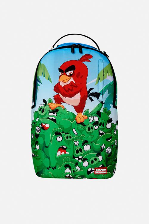 Pig pile angry birds backpack - multi