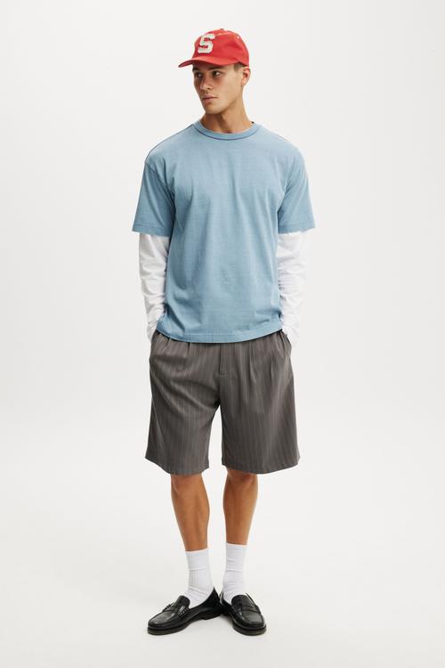 Box Fit T-shirt - Chalk Blue Wash
