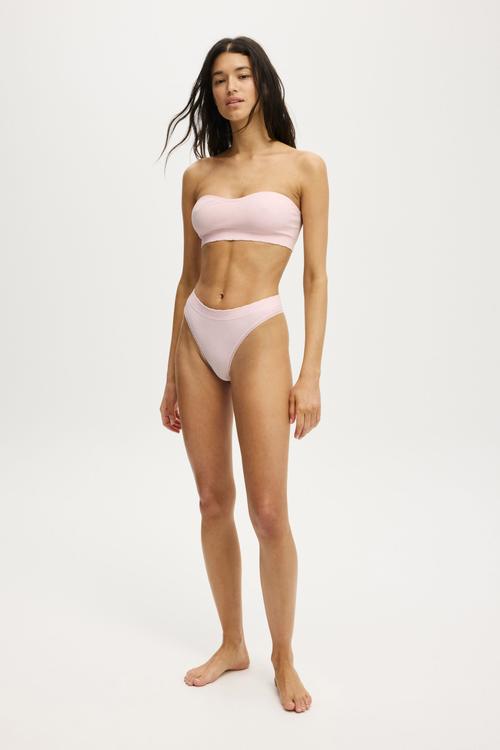 Seamless High Cut G String Brief - Pink Kiss Texture