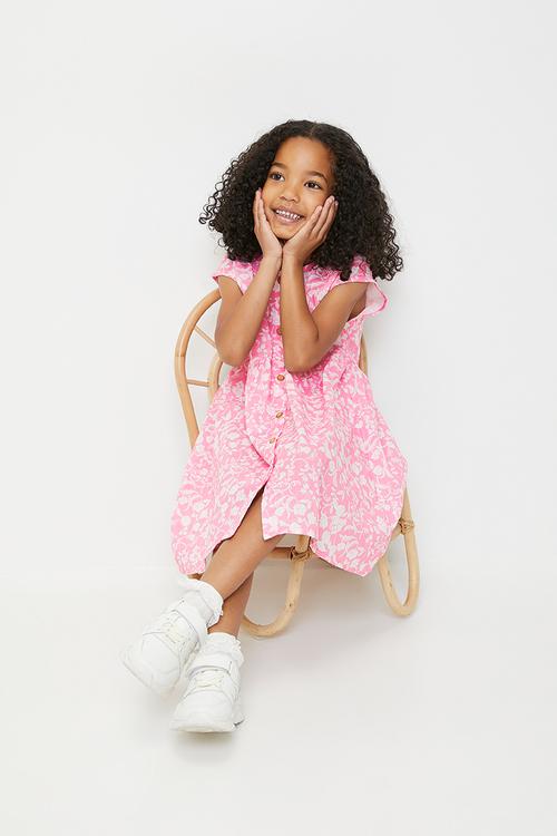 Button down dress - pink