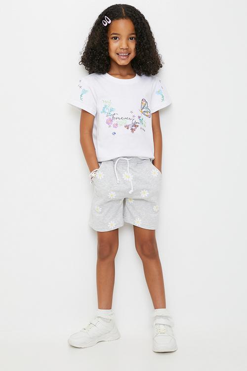 Printed shorts - grey