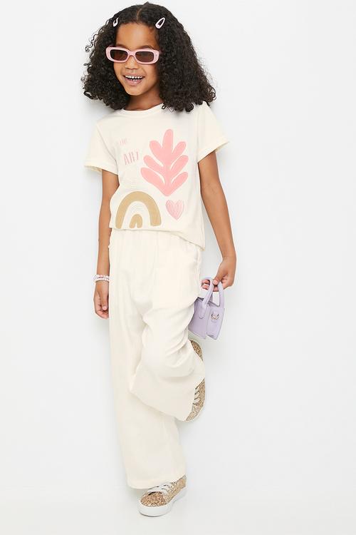 Crew neck tee - ecru