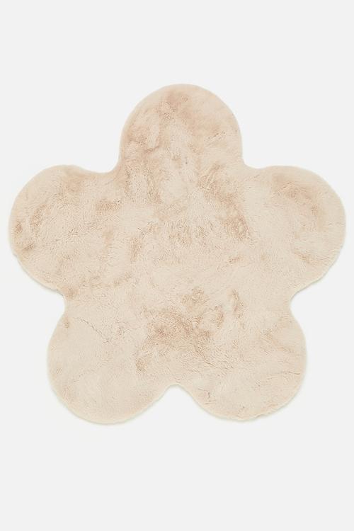 Flower rug - Beige