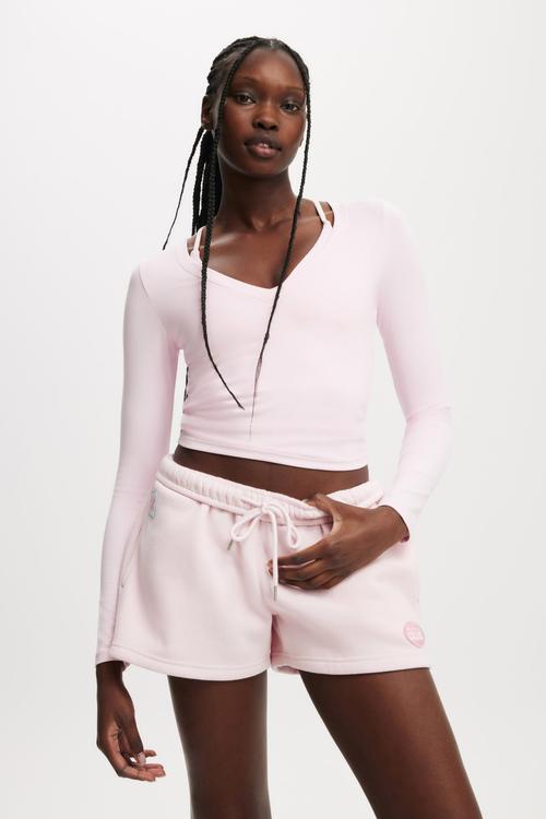 Ultra Soft Plunge Front Long Sleeve - Cherry Dream