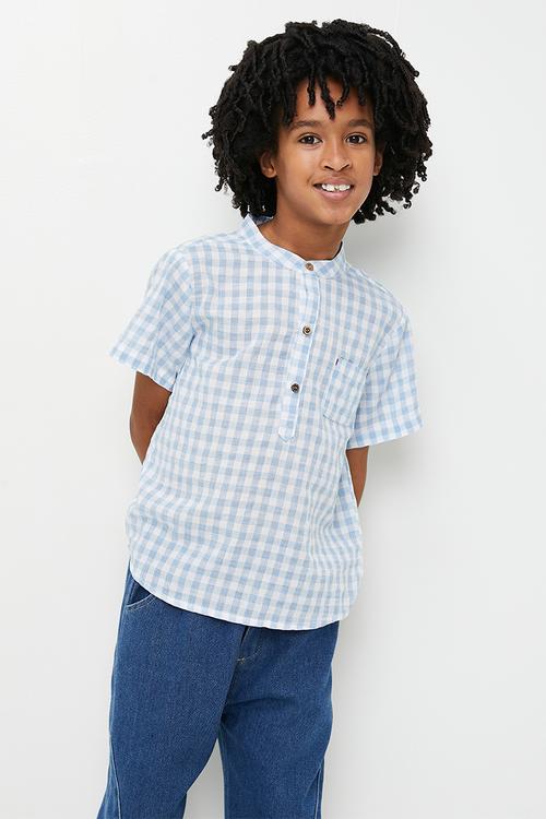 Check shirt - blue checks