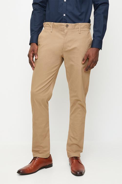 VENICE  ESSENTIAL SLIM LEG trouser - KHAKI