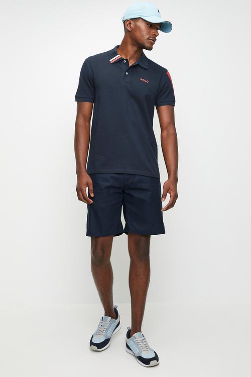 ESME  LINEN SHORT - NAVY