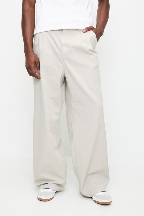 Super Baggy Pleated Pant - Stone