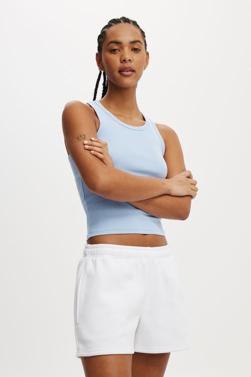 Plush Essential Gym Short - White