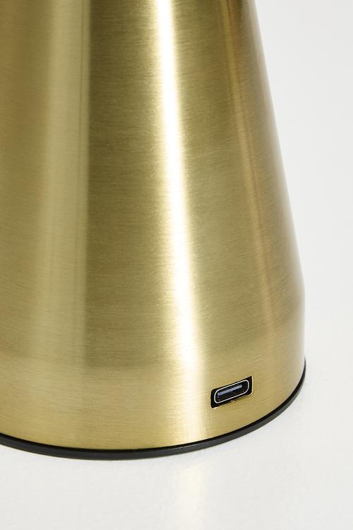 Button Rechargeable LED Lamp - Gold