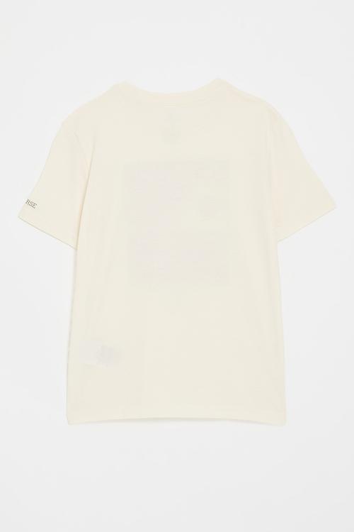 Cnvb Static Background Snkr Short Sleeve Tee - Egret