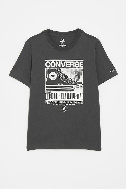 Cnvb Static Background Snkr Short Sleeve Tee - Dark Matter
