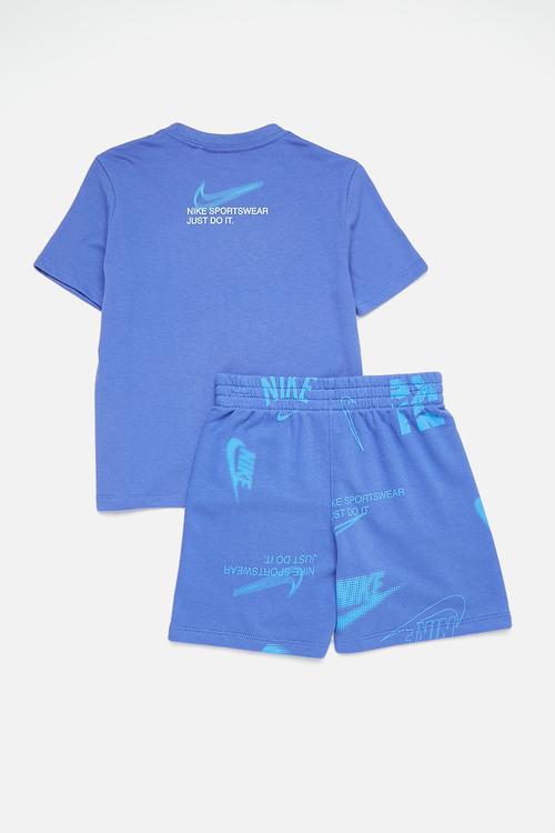 Nike club brand energy short set - comet blue