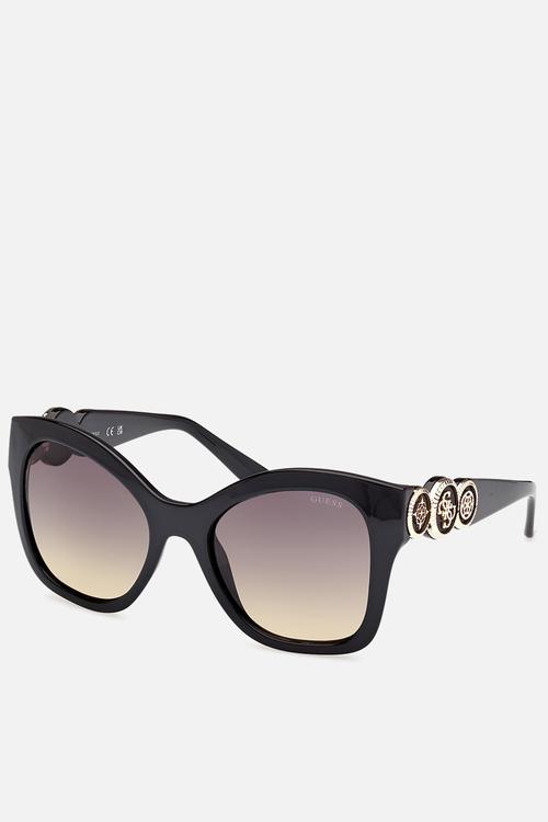 Butterfly Shape Sunglasses 55mm - Shiny Black