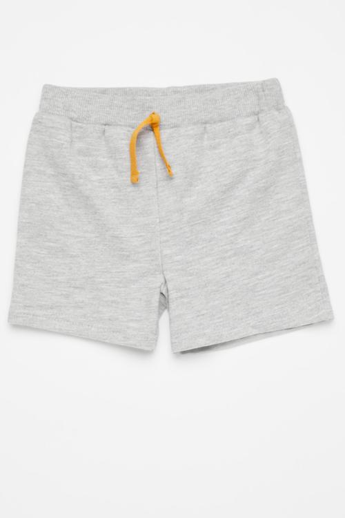 Contrast drawstring shorts - grey