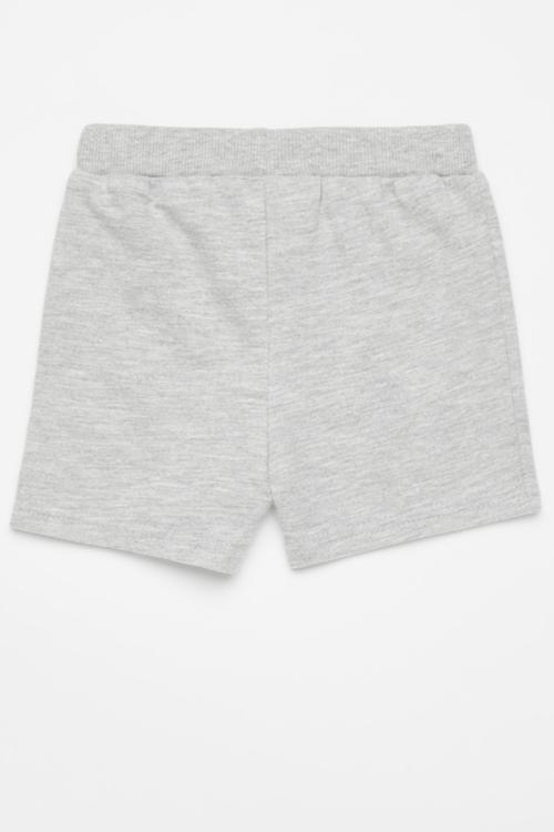 Contrast drawstring shorts - grey
