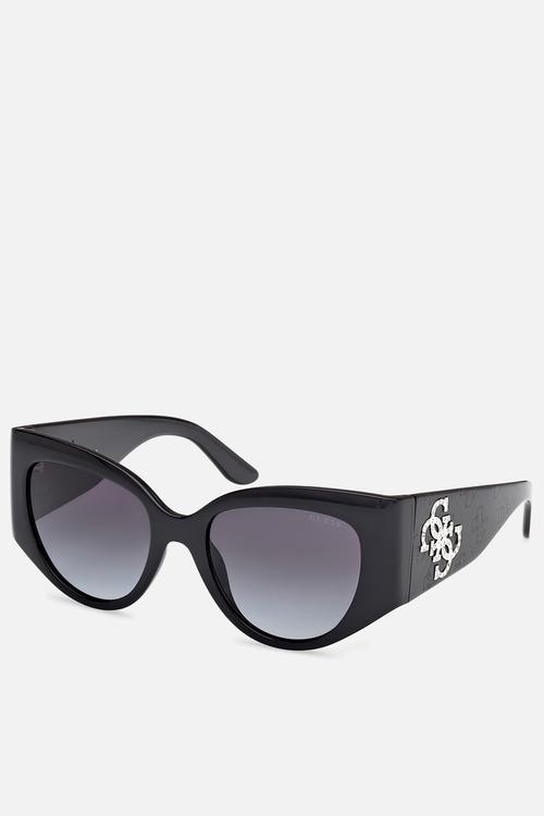 Cat Eye Shape Sunglasses 54mm - Shiny Black