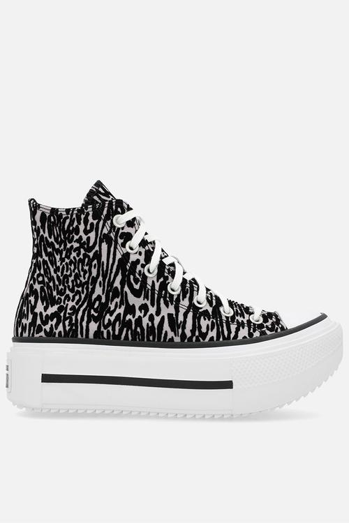 Chuck taylor all star lift double stack platform- leopardblack/frozen