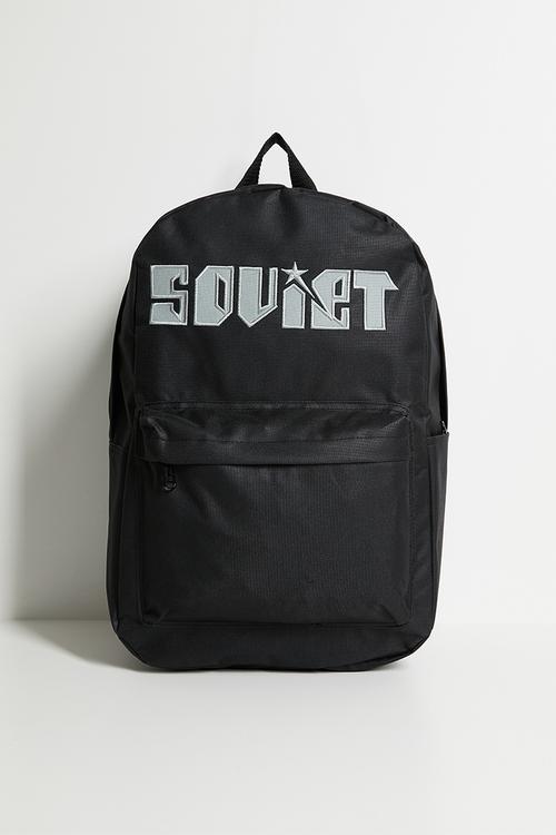 Techno Nylon Backpack - black & silver