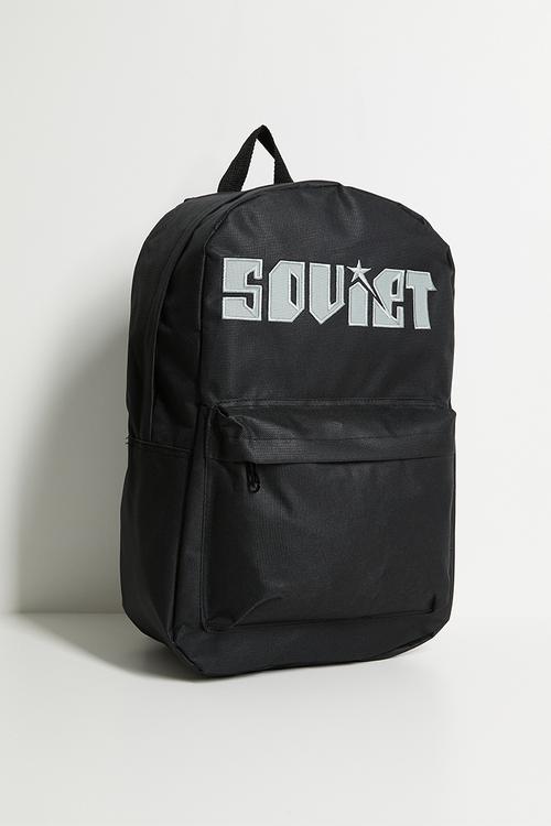 Techno Nylon Backpack - black & silver