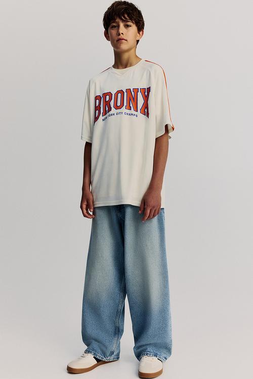 Loose-fit hockey shirt - white bronx