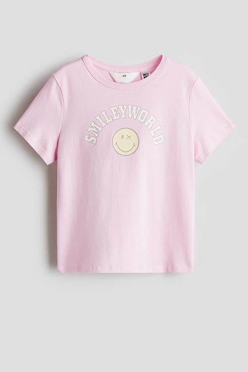 Printed t-shirt - pink smileyworld® 