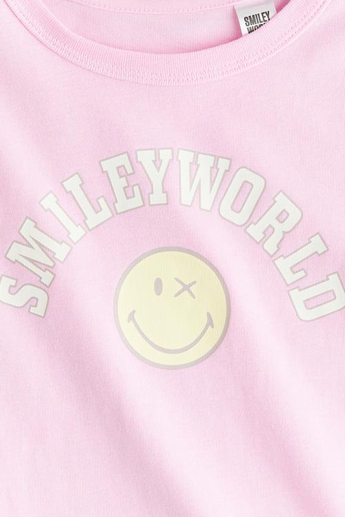 Printed t-shirt - pink smileyworld® 