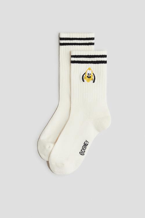5-Pack intarsia motif socks - white/disney