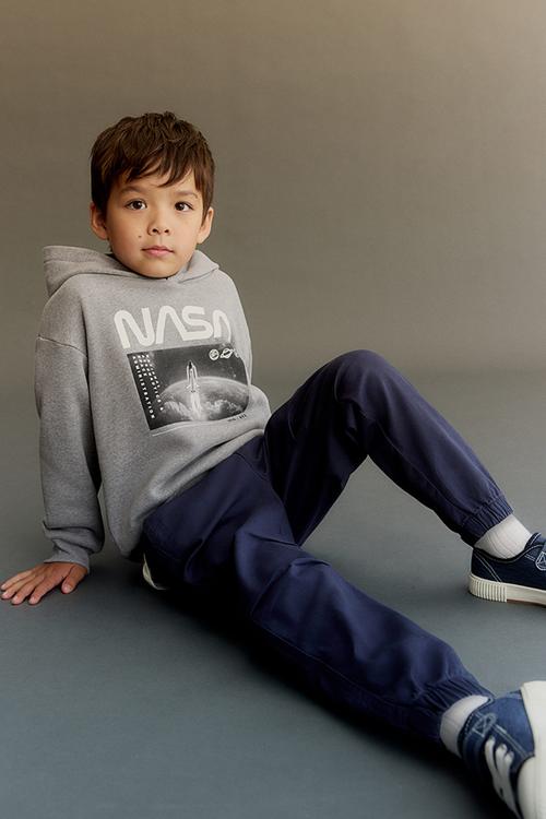 Twill joggers - dark blue