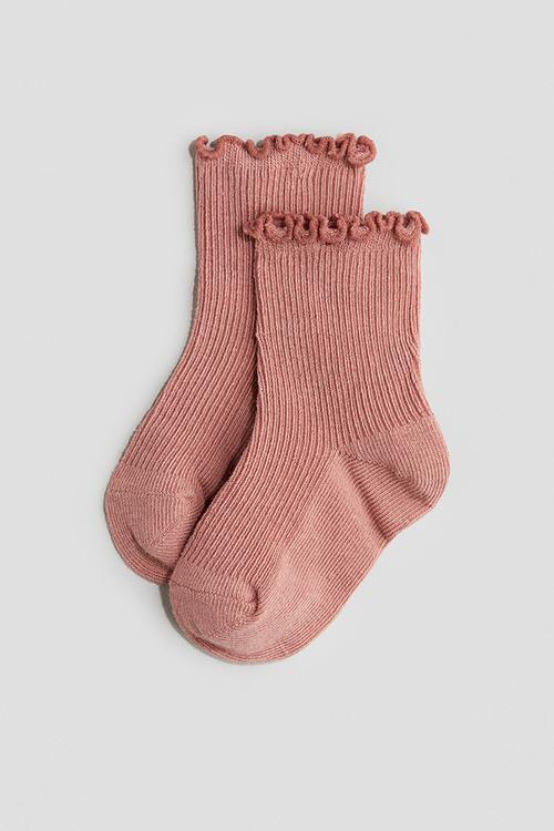 4-pack overlock-detail socks - multi