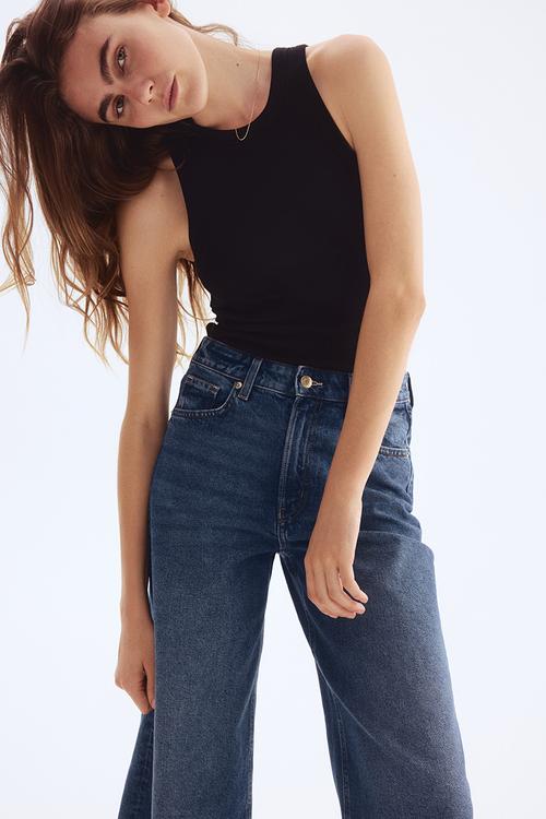 Wide jeans - dark denim blue