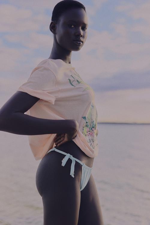 Printed t-shirt - powder pink hawaii