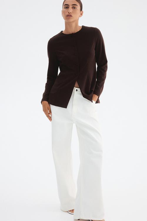 Interlock blazer - dark brown