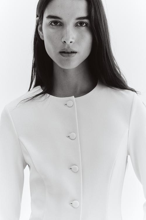 Interlock blazer - cream