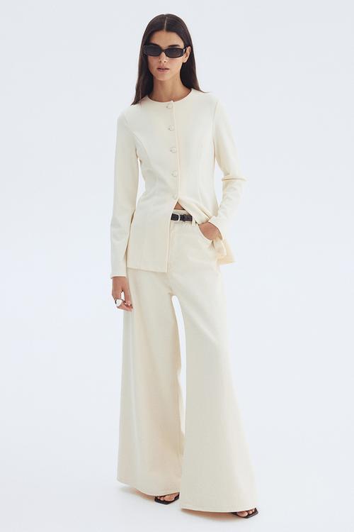 Interlock blazer - cream