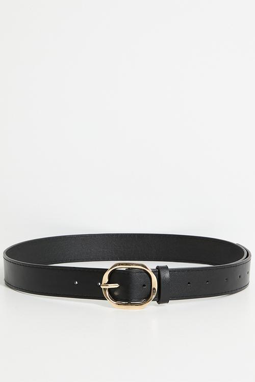 Angled Buckle Belt- black