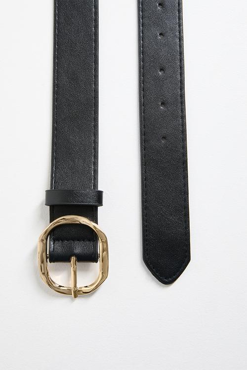 Angled Buckle Belt- black