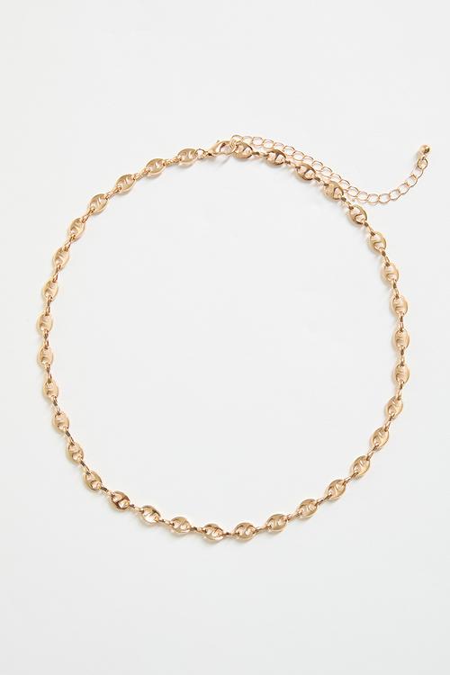 Link Detail Gold Necklace - gold