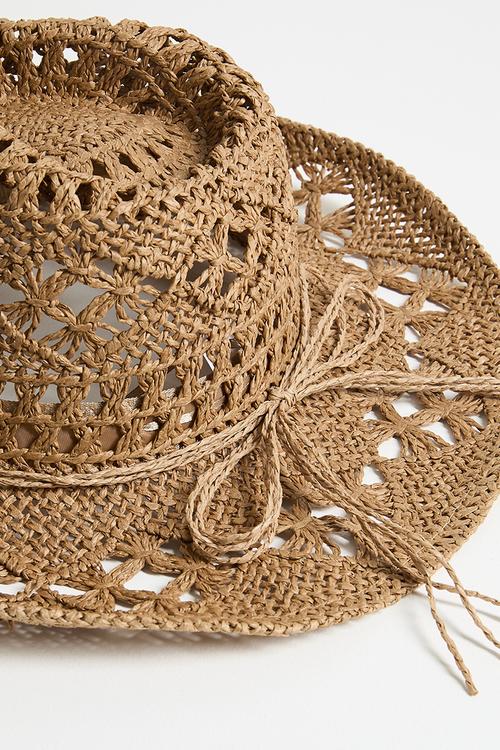 Straw Western Cowboy Hat- tan