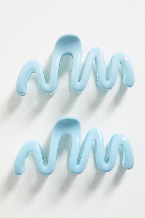 Wave Claw Clip 2 Pack - Blue