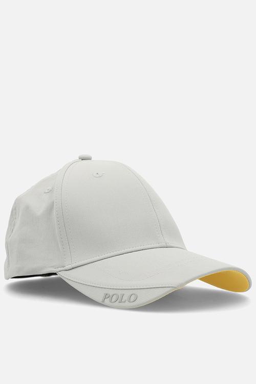 6 Panel Metal Pony Fitted Peak - Light Grey