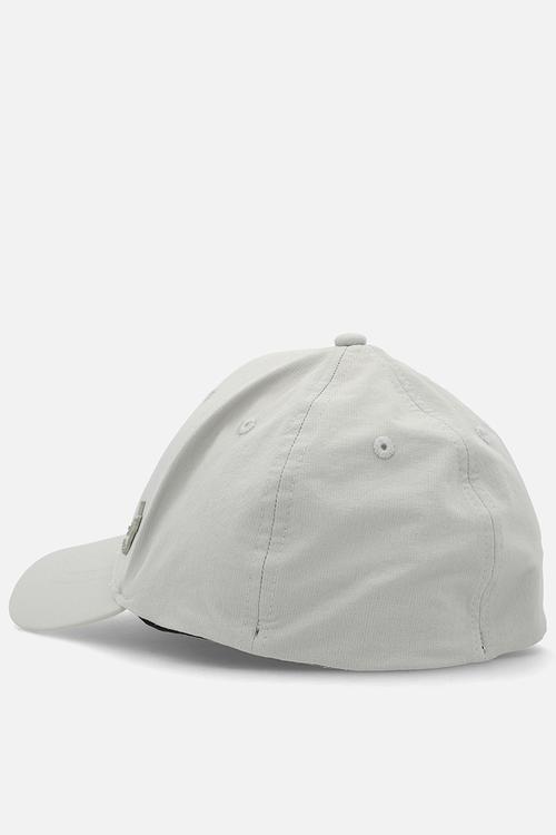 6 Panel Metal Pony Fitted Peak - Light Grey