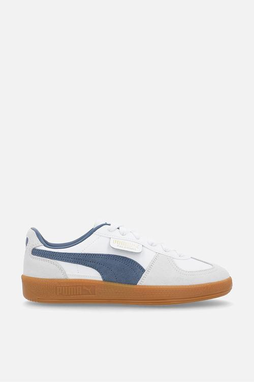 Palermo Lth Jr-White/Dark Indigo