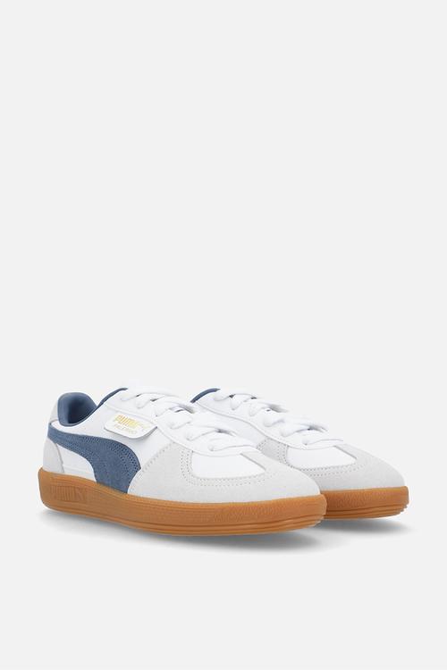 Palermo Lth Jr-White/Dark Indigo