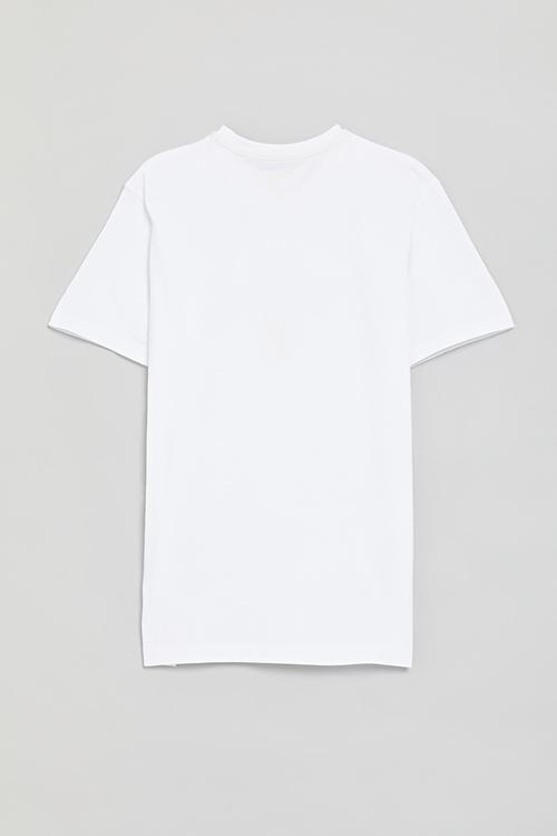 Boys alistair applique ss tee - white