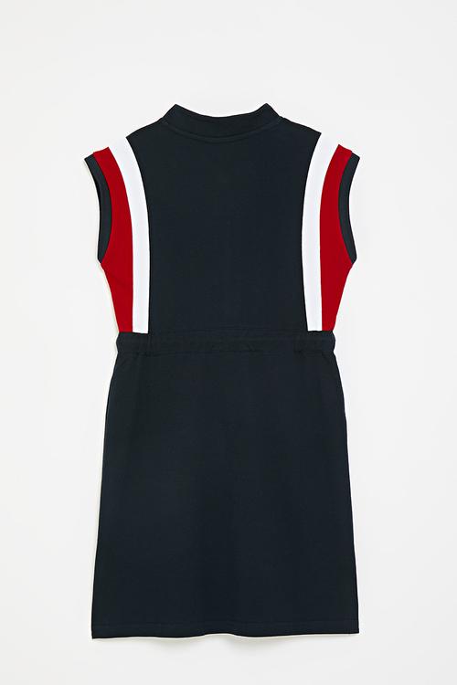 Girls taylor sl tennis dress - navy
